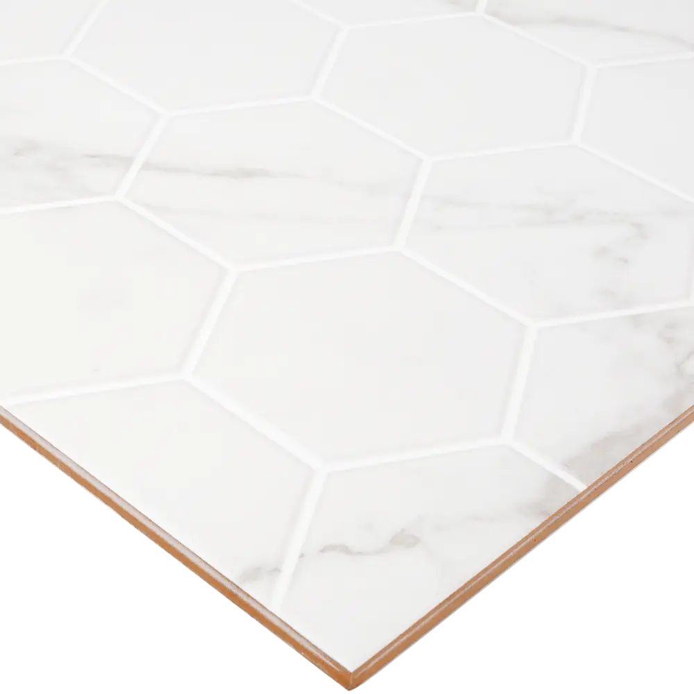 Плитка настенная Marble «Гексо» 60x30 см 1.62 м2 цвет белый матовый BELANI STLM-2145793 - Вид №1