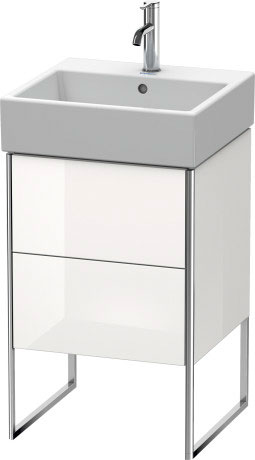XS447209494 XSquare Тумбочка напольная Баклажан шелковисто-матовый лак Duravit - Вид №2