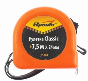 Рулетка Classic 7,5мх24мм пластиковый корпус