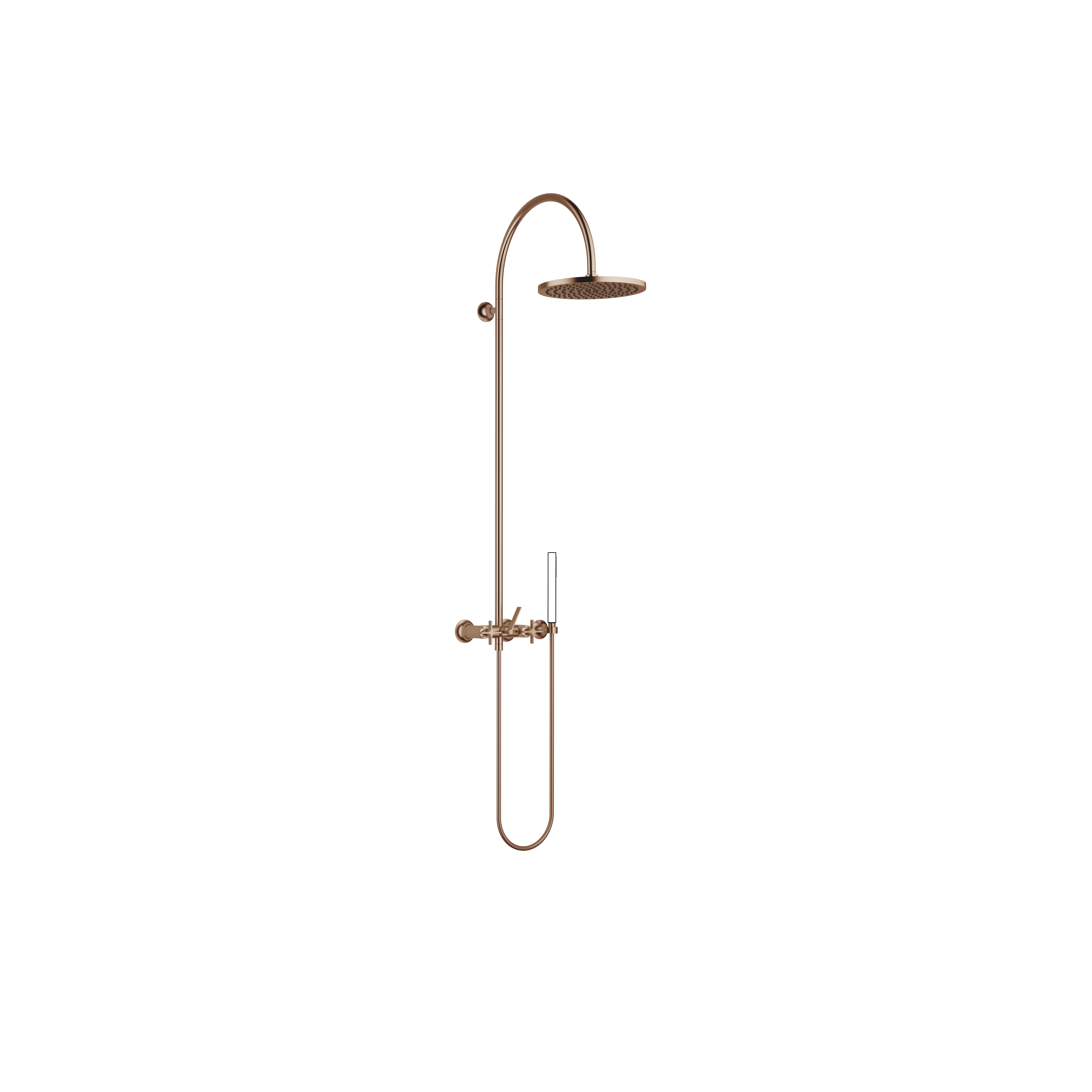 VAIA Showerpipe со смесителем для душа без ручного душа FlowReduce - матовая бронза DornBracht 26633809-42