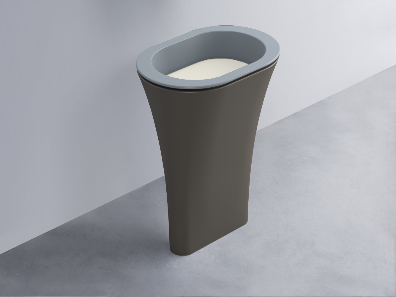 AMLA65-BR+AMPILO-TL+AMCOLO-FN Раковина Amedeo Ovale отдельностоящая cielo Enjoy + Amedeo Ceramica Cielo