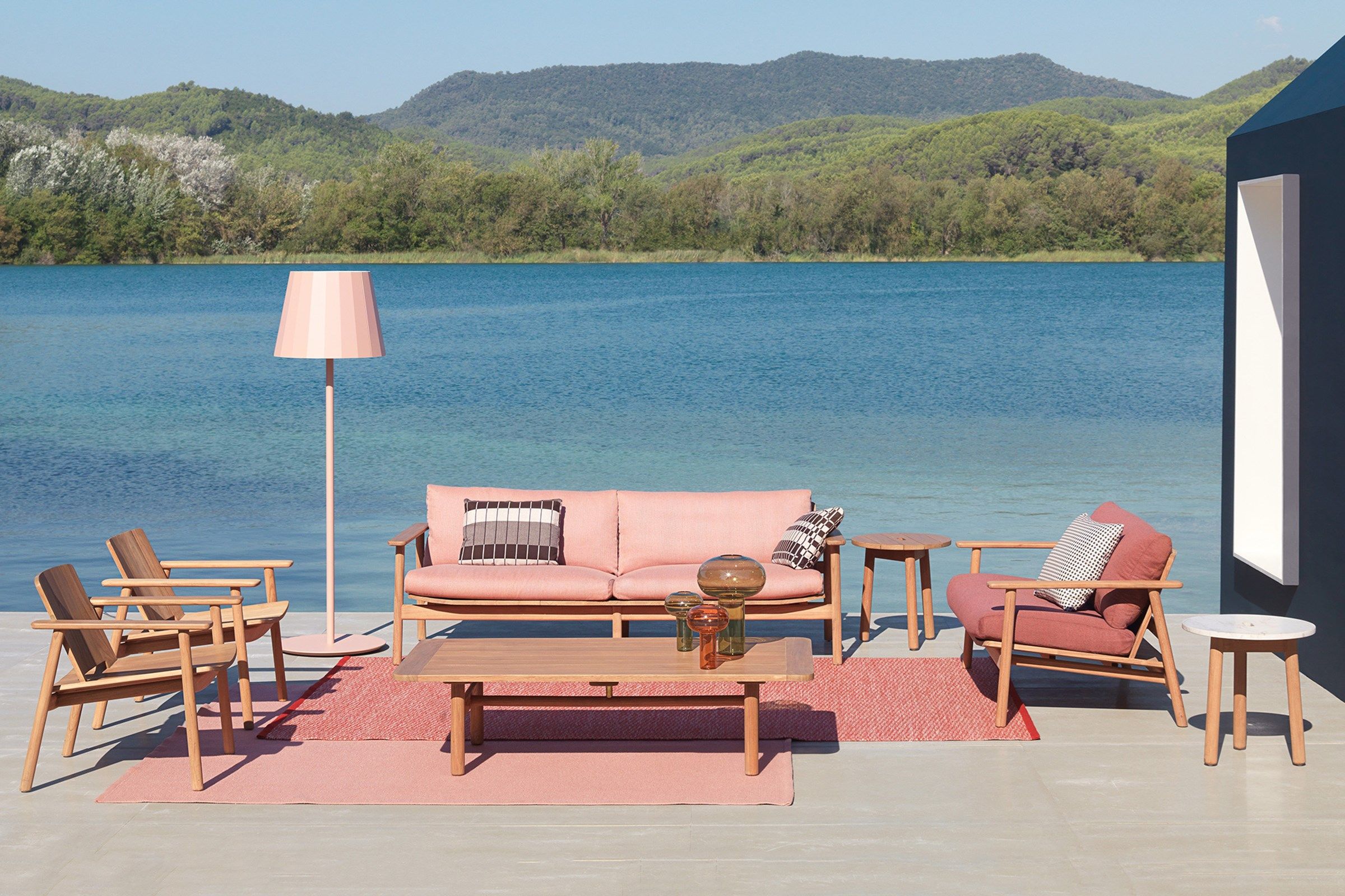 Деревянный мягкий садовый диван Kettal ARCH-00132855 - Вид №3