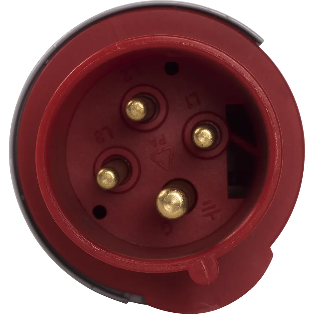 Вилка с заземлением Abb Icat 380 В 16 A цвет красный STLM-2084427 - Вид №2