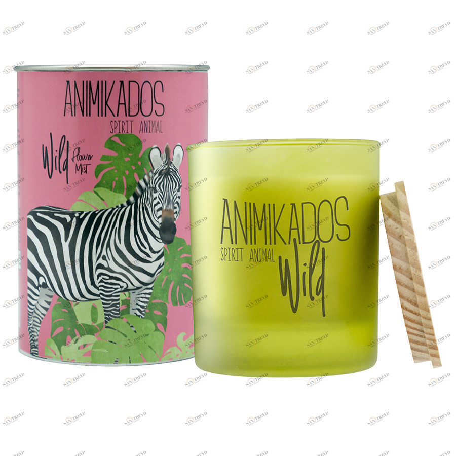 Свеча ароматическая цветочная Wild Zebra AMBIENTAIR  00-3881021 Розовый 