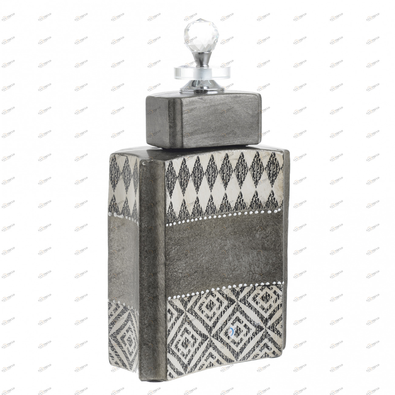 Ваза Anita TO4ROOMS - 212674 Серый 