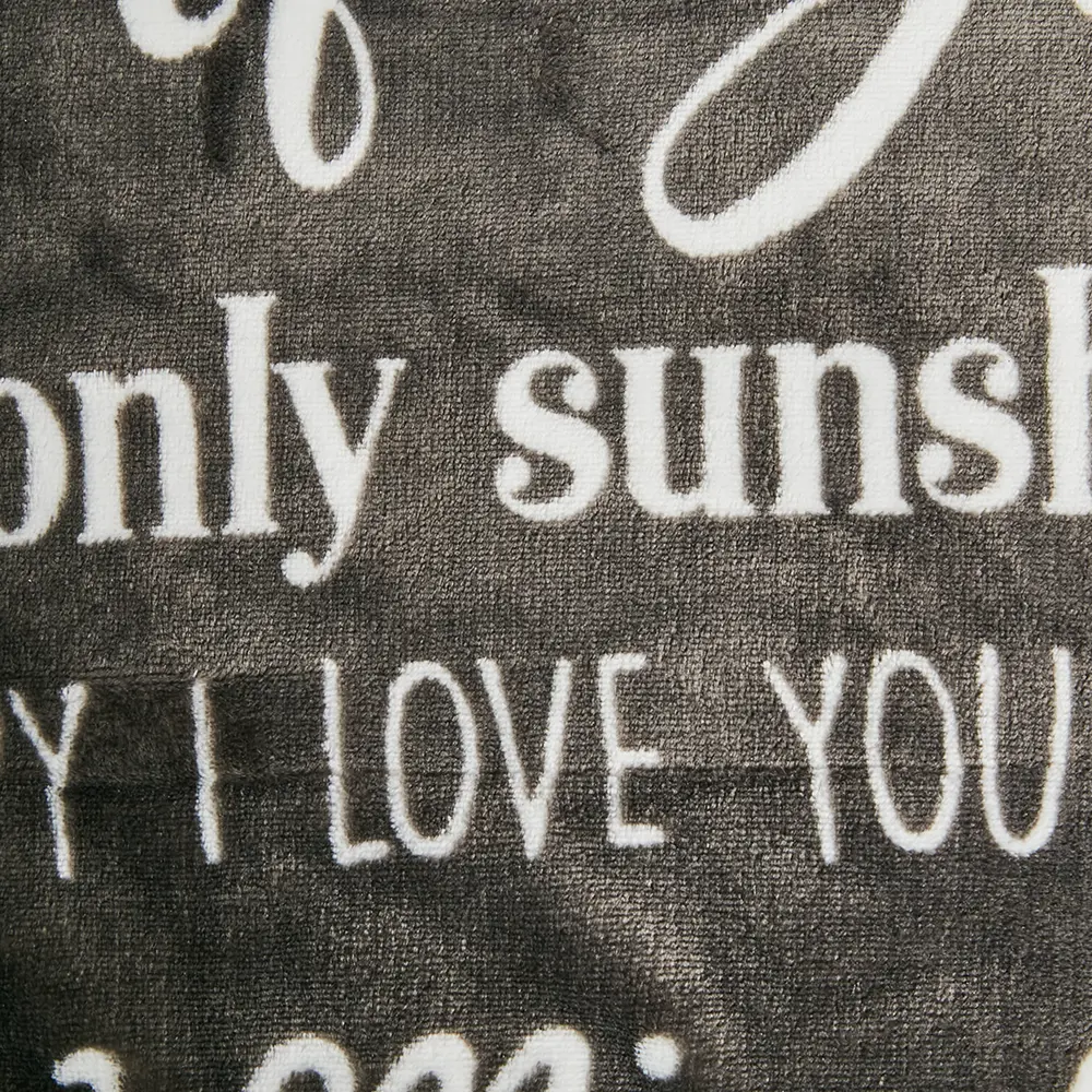 Плед Make Me Happy 150x200 см фланель цвет черный Ardenza STLM-2127829 - Вид №1