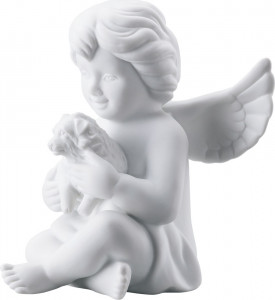 10640530 Rosenthal Фигурка Rosenthal Ангел с собакой 10см, фарфор Фарфор