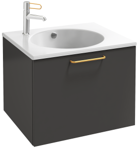 EB2510-R8-M90 Тумба под столешницу 60 см, 1 верхний ящик, золотая ручка JACOB DELAFON ODÉON RIVE GAUCHE