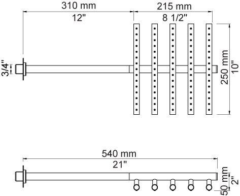 VOLA Настенная лейка дождевого душа sun-id-1489709 - Вид №2