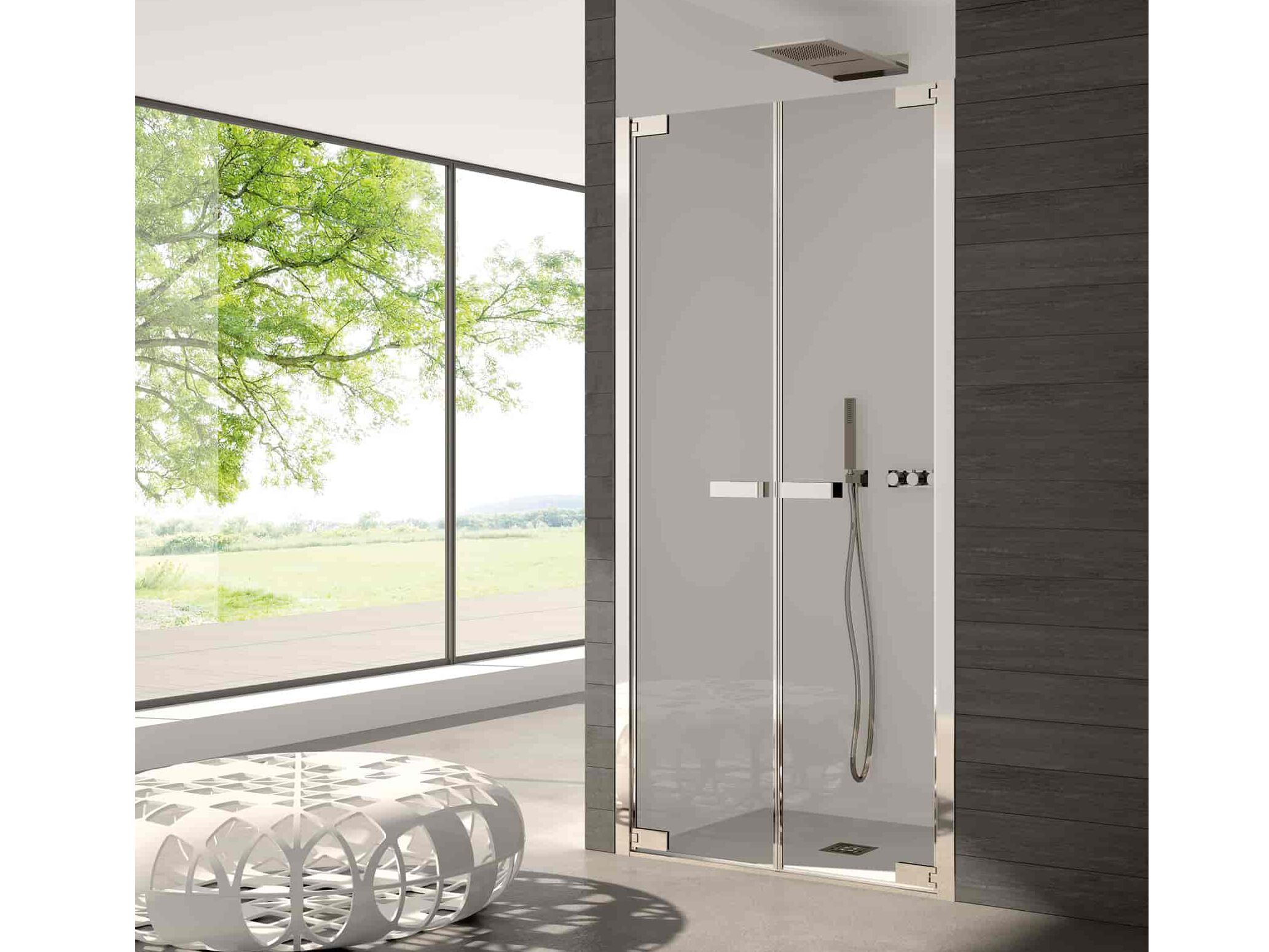 Алюминиевая и стеклянная душевая кабина с распашной дверью CSA Box Doccia Сара ARCH-00128641 - Вид №1