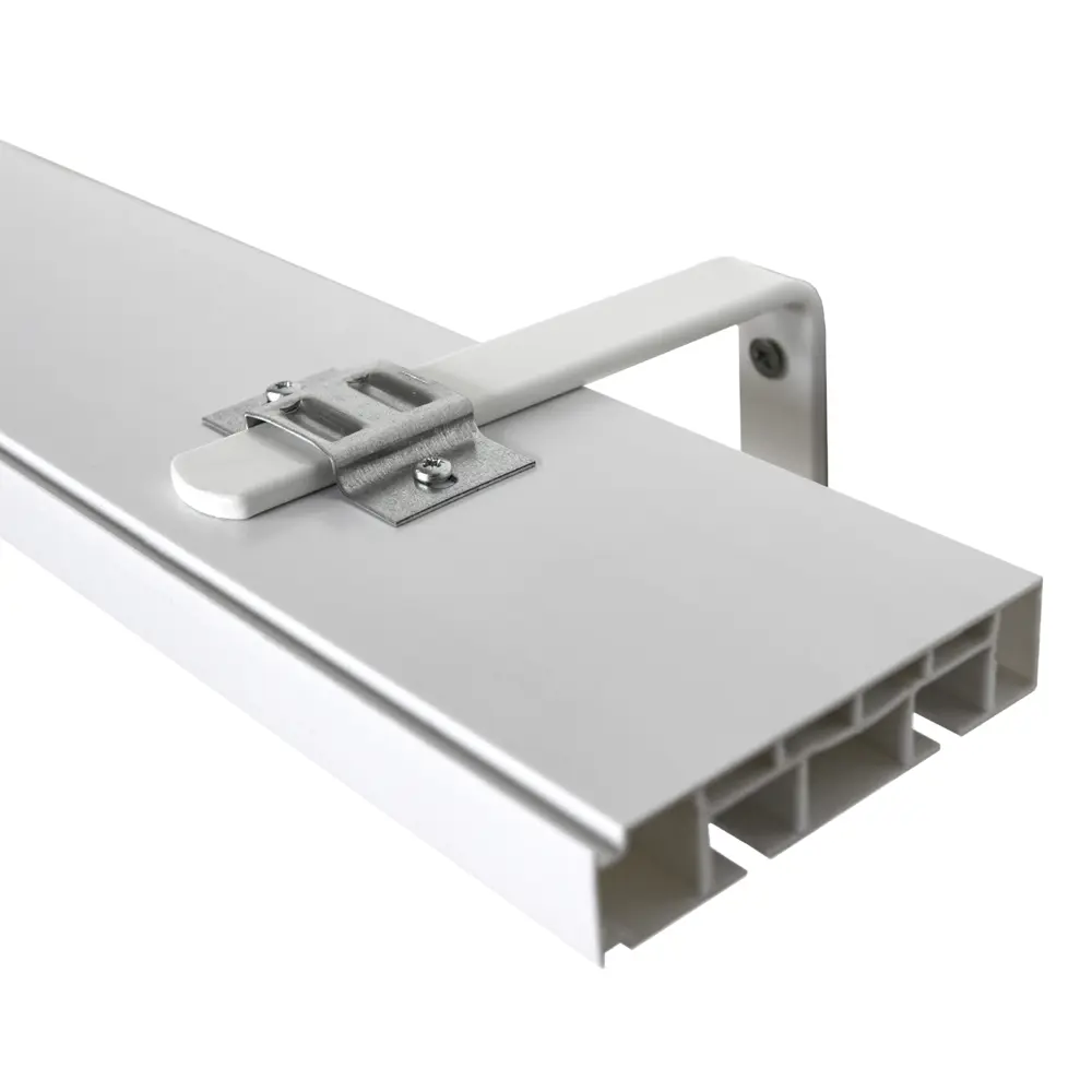 Кронштейн для шинного карниза настенный KREAFORTA 15 см металл цвет белый STLM-2012217