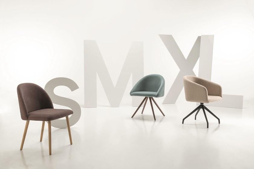 Luxy Вращающийся стул на козелке из ткани Bloom 4blfn14, 4blfb16 - Вид №4