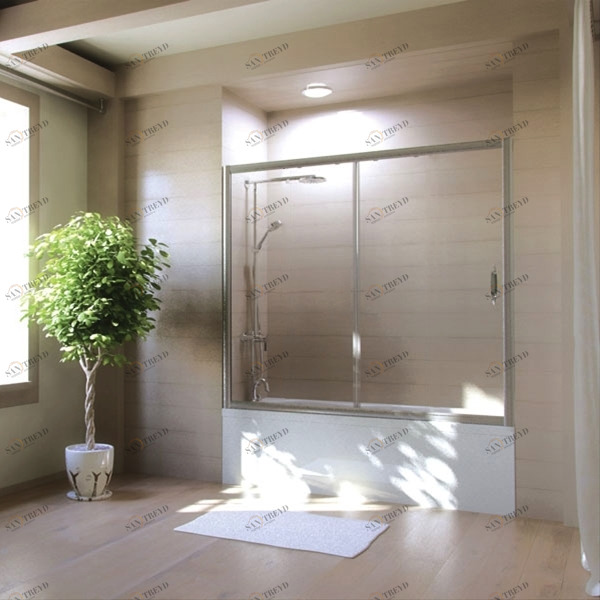 170X150GV502 Душевое ограждения на борт вынны GUTEWETTER Германия Slim