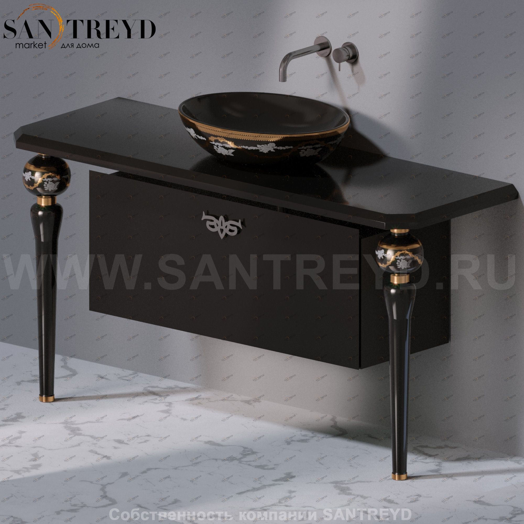 AeT ITALIA Deco Тумба CASSETTIERA S черная C277.104 C277104