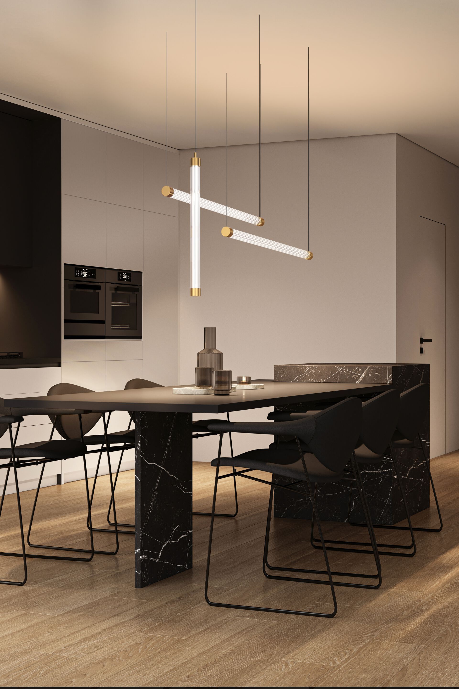 Подвесной светильник из боросиликатного стекла Euroluce Lampadari текстура ARCH-00134303 - Вид №4