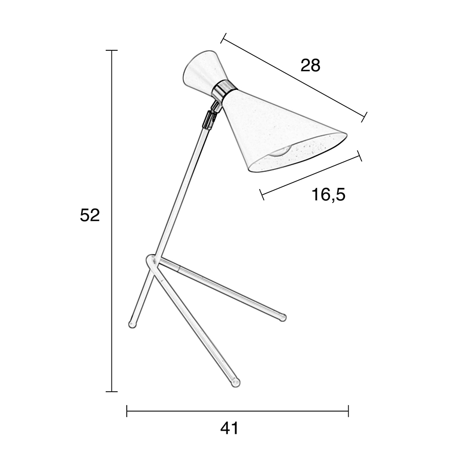 Лампа настольная Shady, белая Zuiver 5200047 - Вид №9