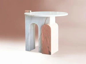 DOVAIN STUDIO Круглый журнальный столик из мрамора эстремоз  020sst