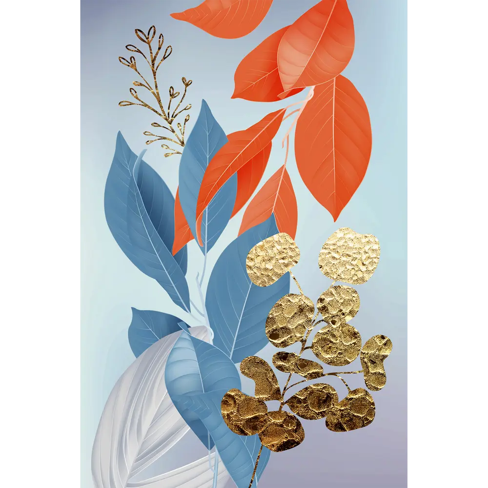 Картина на стекле Листики 2 40x60 см 85282959 STLM-2201572 ARTABOSKO 