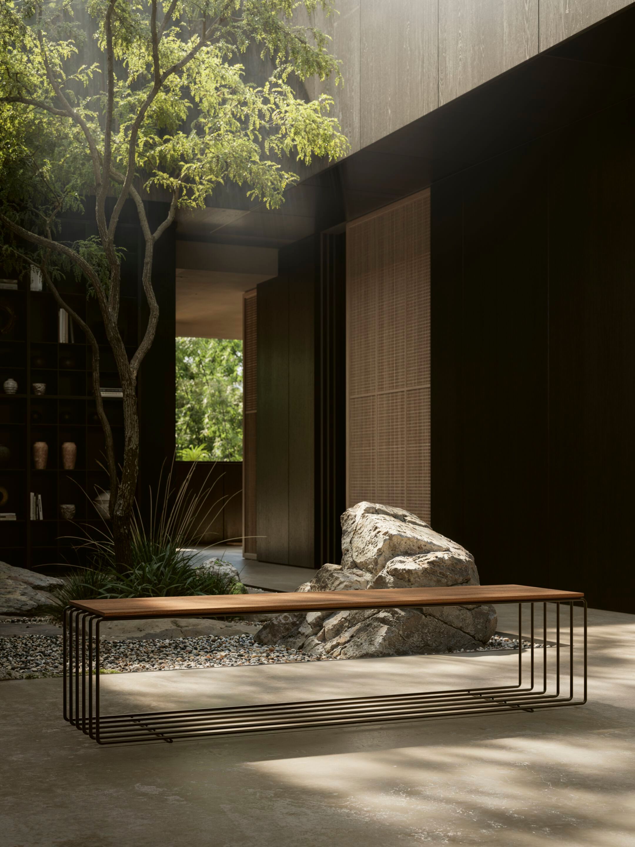 Деревянный прямоугольный журнальный столик Lema Fence ARCH-00112211 - Вид №2