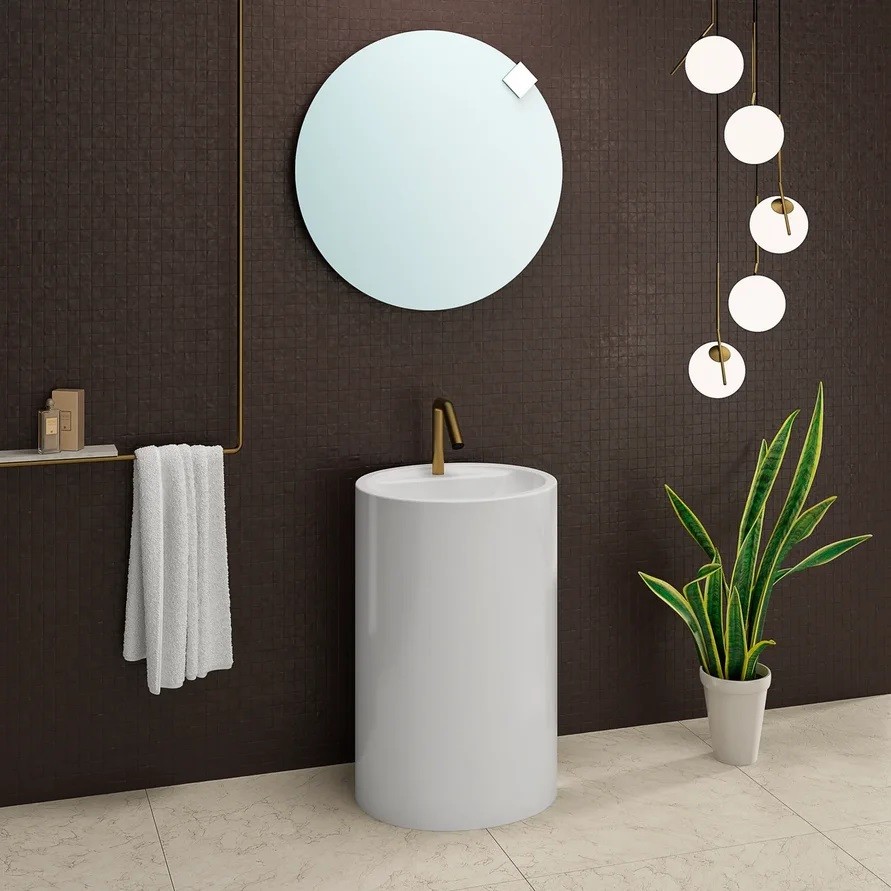 00928 Напольная раковина стоящая овальная Kolpa-San Petra - Вид №1