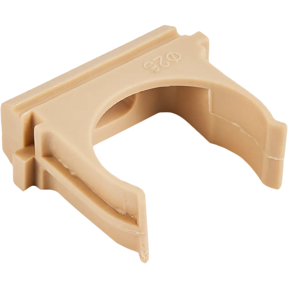 Крепеж-клипса Santreyd для труб 25 мм, цвет сосна (10 шт) 88582232 STLM-1112664