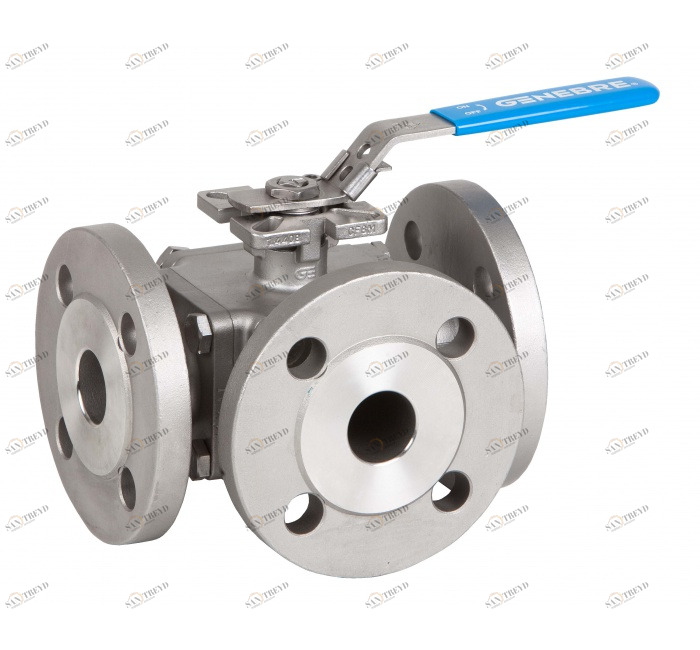 GENEBRE 2540 10 3-ходовой полнопроходной шаровой кран 2540 L-отверстие / 2541 T-образное отверстие Фланцы DIN PN 40 ≤ DN50 Фланцы DIN PN 16> DN50 