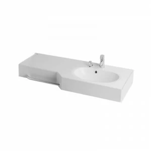 1A70123WOT01R Подвесная раковина настенная прямоугольная AQUATON ОТЕЛЬ белая