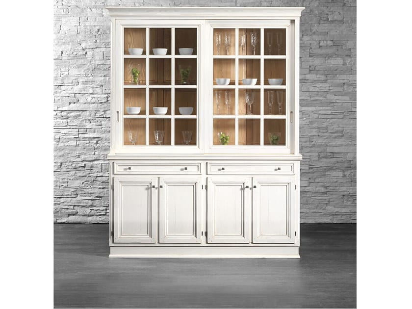 Дубовая витрина с раздвижными дверями L'Ottocento Монтерей ARCH-00113869