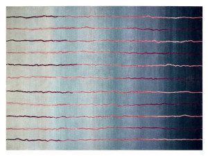 Изготовленный на заказ шерстяной и шелковый ковер ручной работы