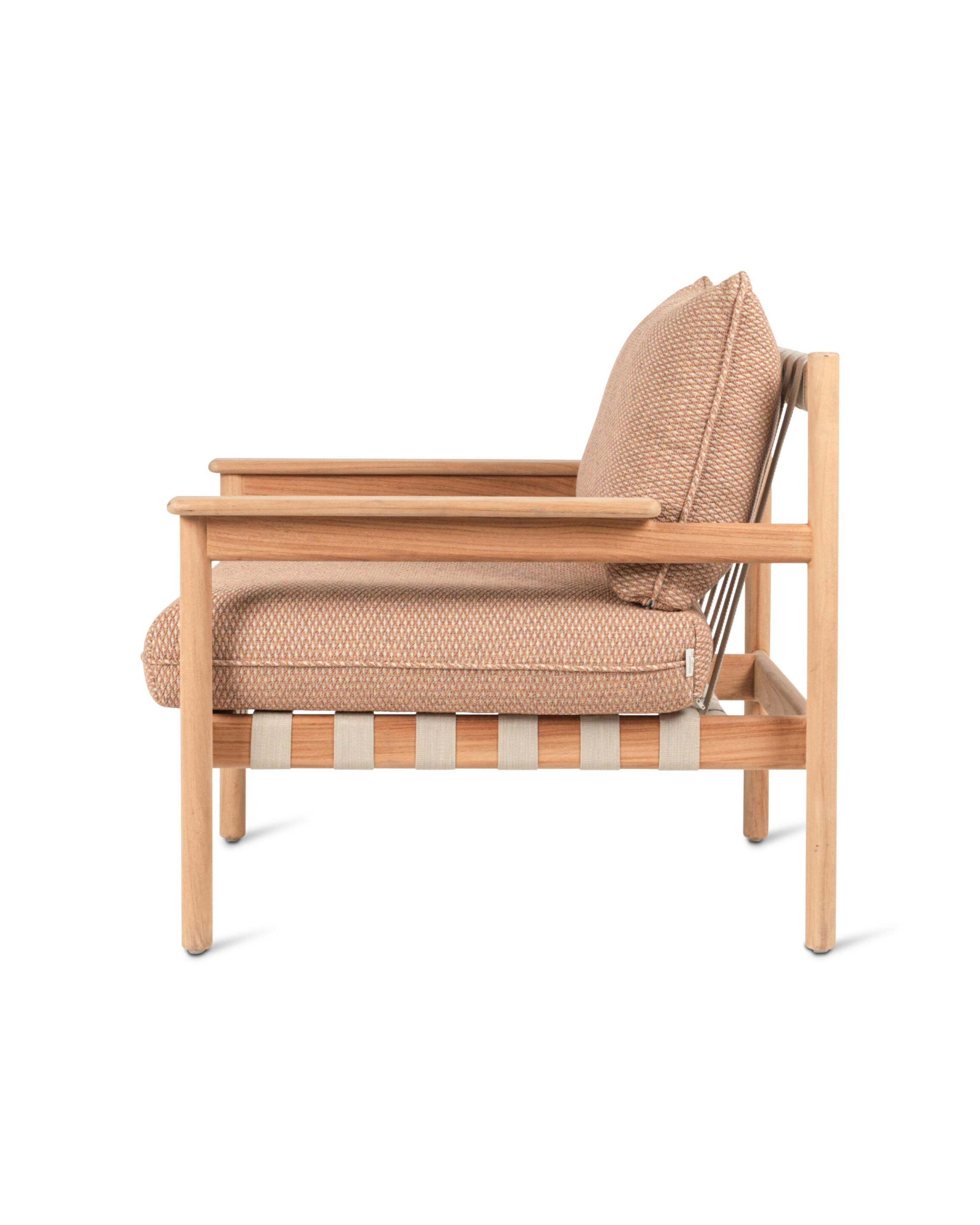 Садовое кресло из ткани и ТИКа с подлокотниками Vincent sheppard Oda ARCH-00113496 - Вид №5