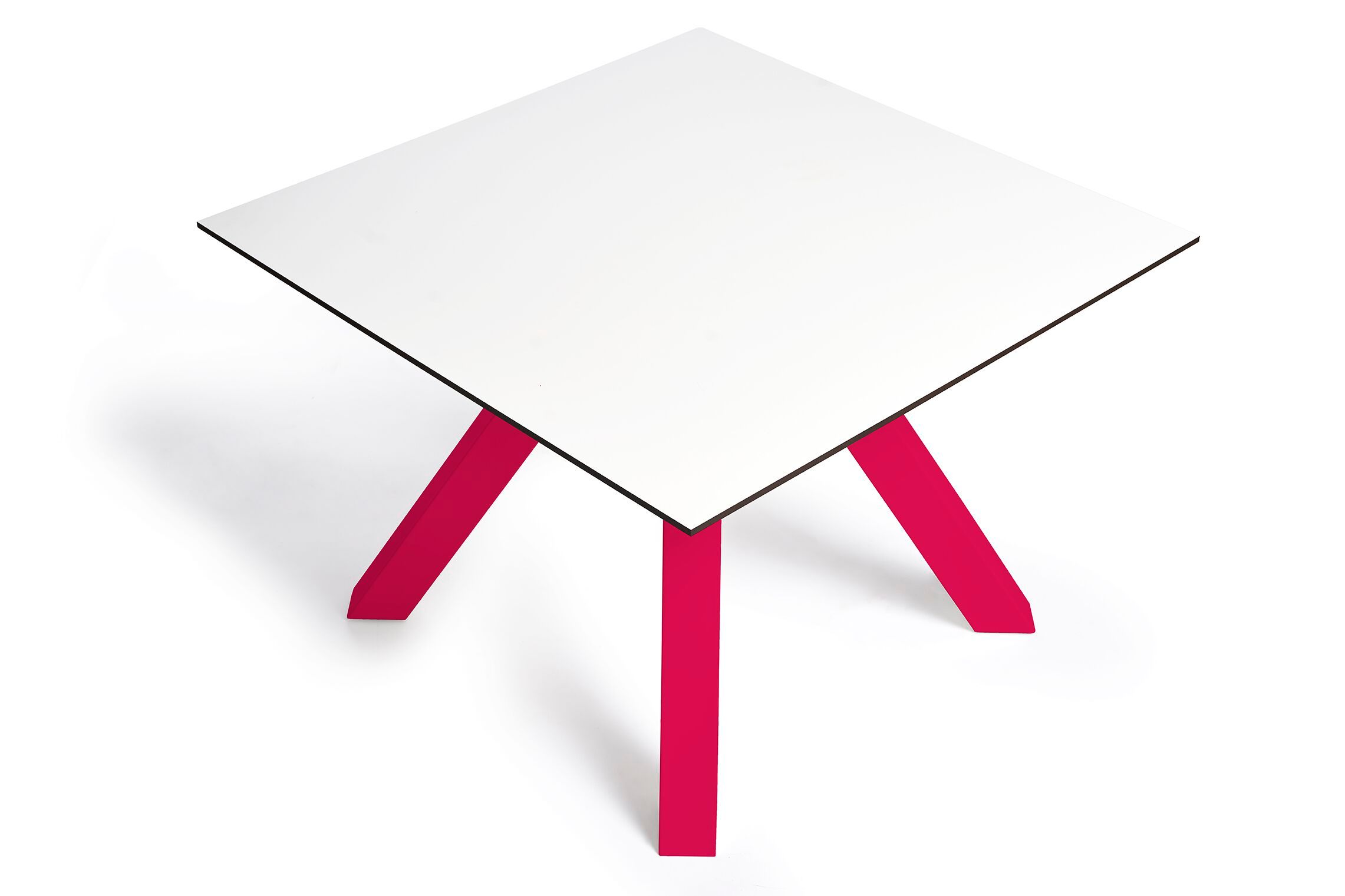 Окрашенный железный квадратный стол с верхней частью HPL Poltronova CRAZY HORSE ARCH-00060164 - Вид №3