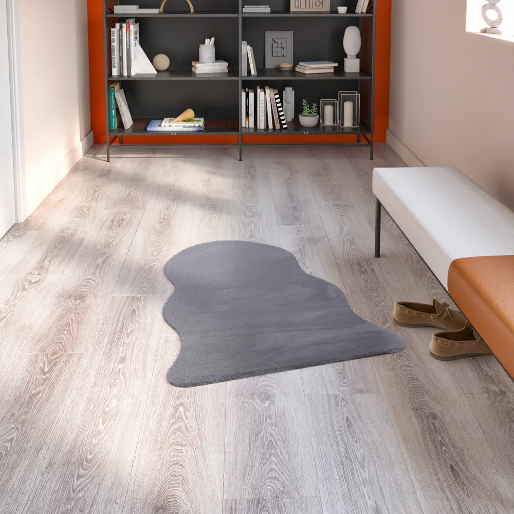 Коврик KREAFORTA Belleville 60x90 см полиэстер цвет серый STLM-2026036 - Вид №5