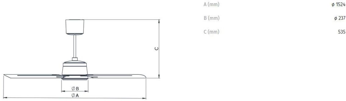 Vortice Потолочный вентилятор Nordik eco 61063 - Вид №5