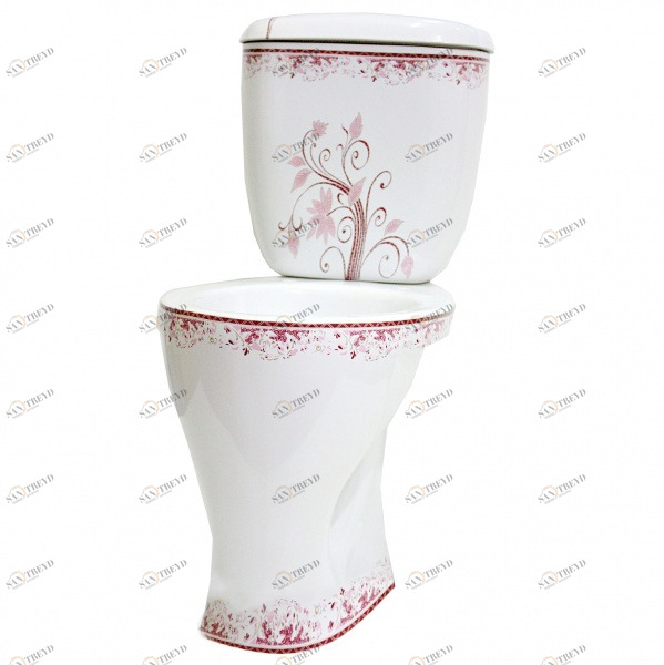 1030138 Компакт унитаз с бачком Белый Лобненский Стройфарфор  Россия 