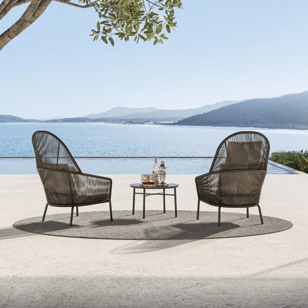 Алюминиевое садовое кресло с подлокотниками solpuri Loop Lounge ARCH-00004800 - Вид №1