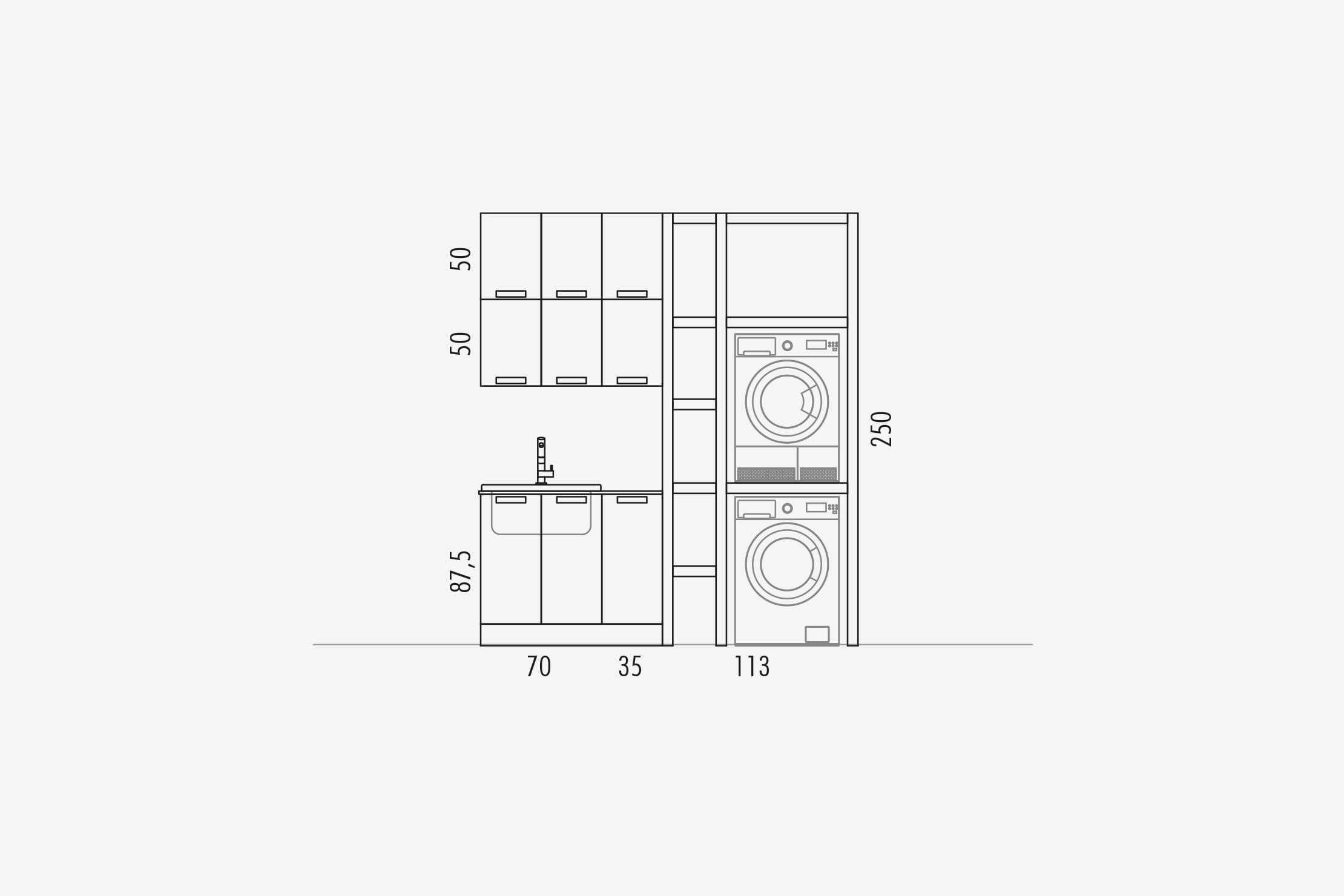 Комплект мебели 03 Arcom Gres / laminam STARC261 - Вид №3