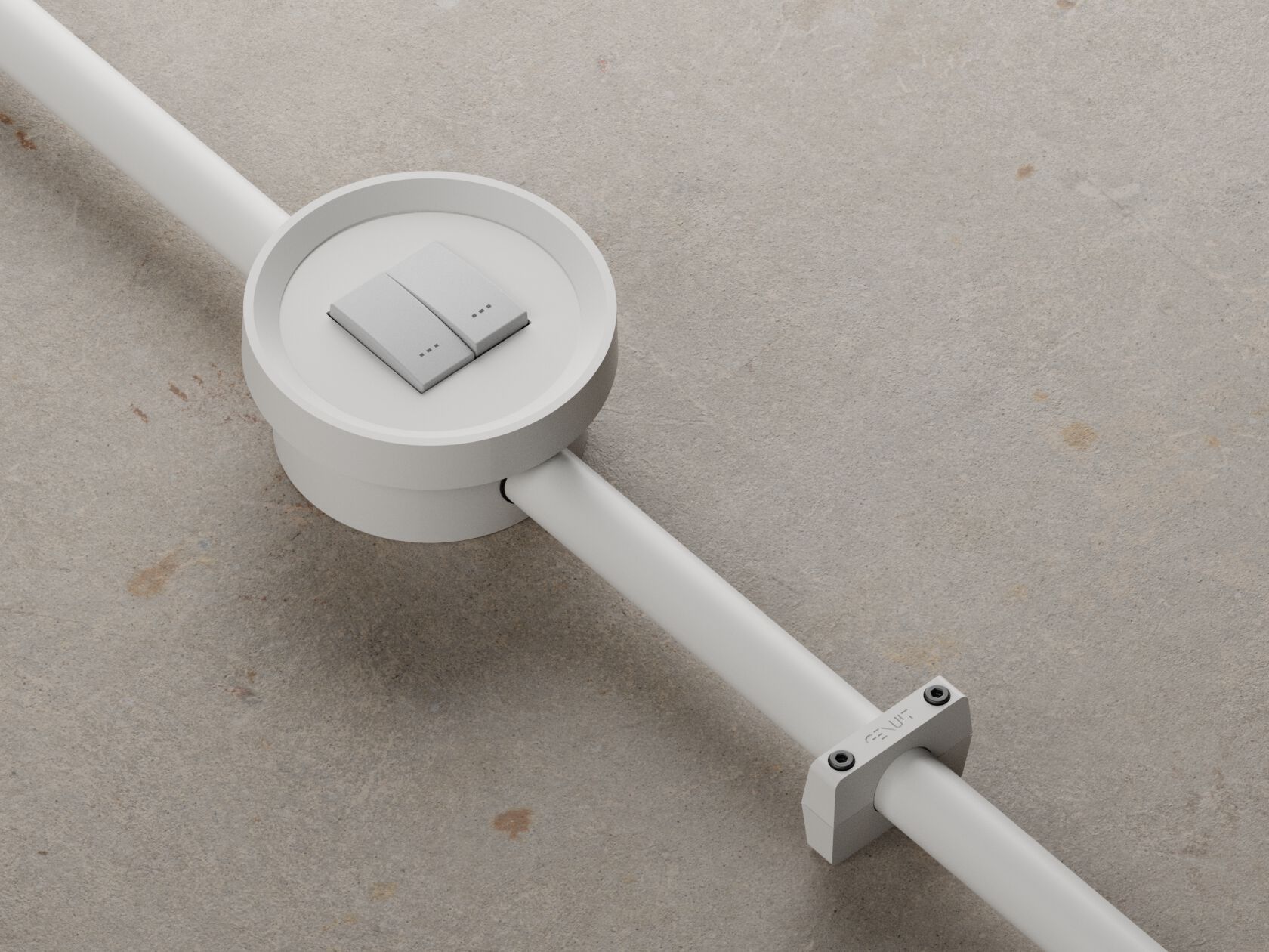 Окрашенная алюминиевая электрическая коробка Genuit цвет ARCH-00039649 - Вид №6