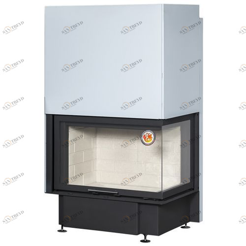 Каминная топка Экокамин Дельта 800R угловая правая 1472