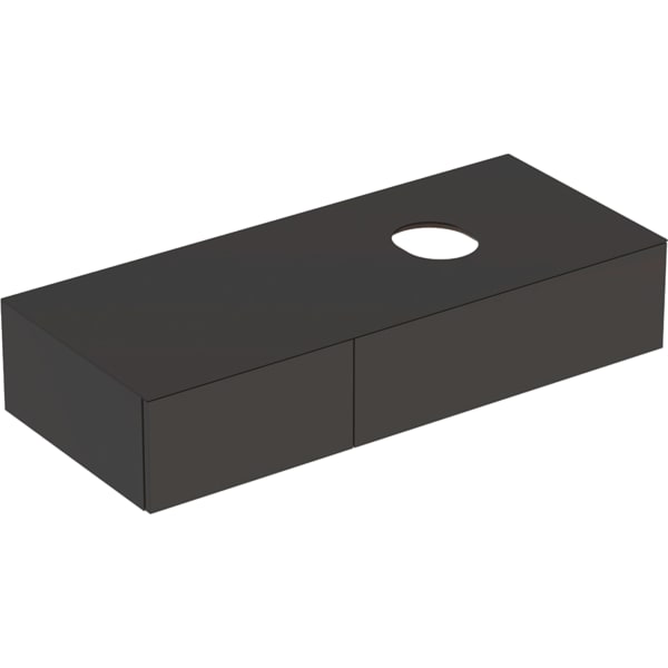 501.172.00.1 Шкафчик для накладной раковины Geberit VariForm, с двумя выдвижными ящиками, полкой и сифоном Geberit 