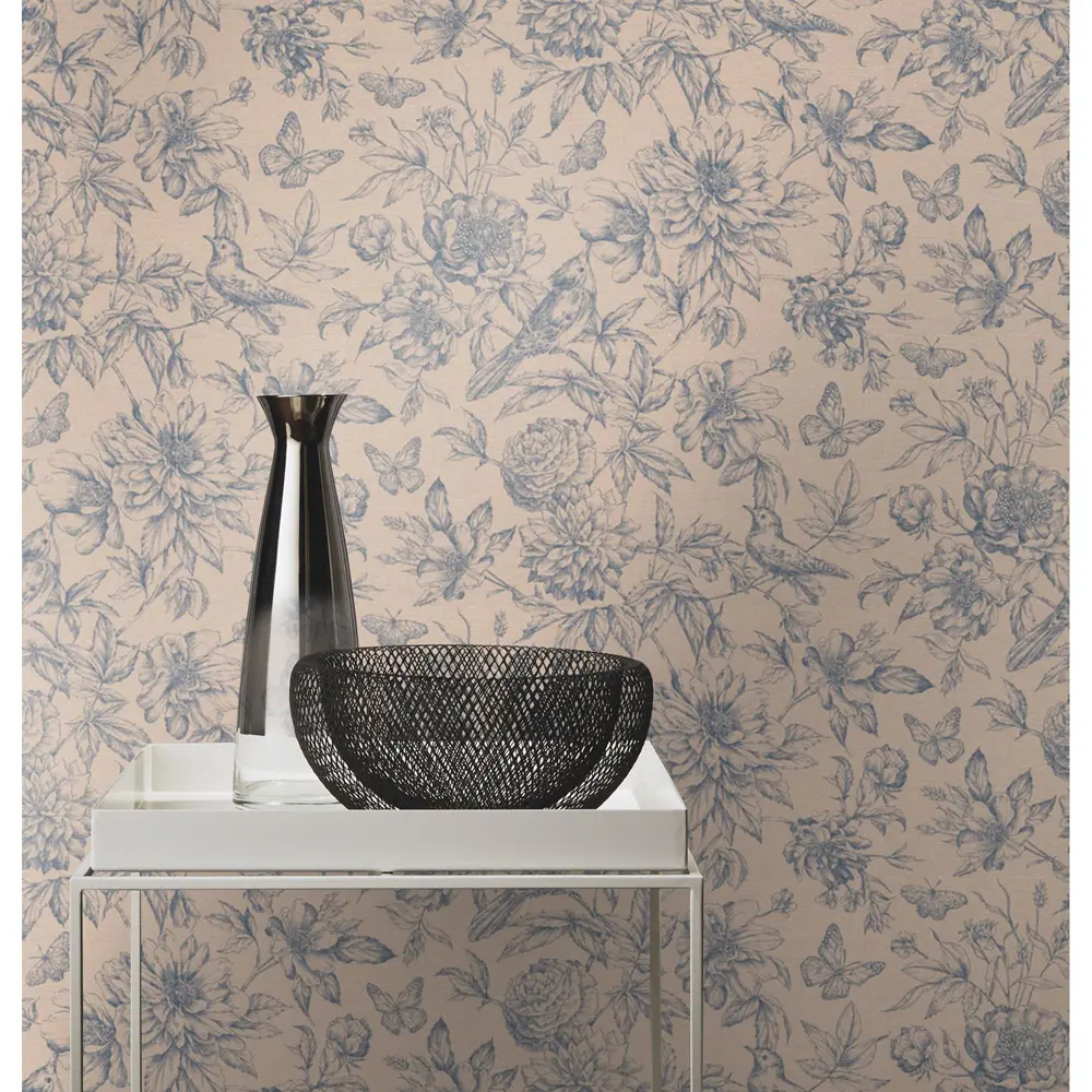 Обои флизелиновые Rasch Florentine синие 0.53 м 449471 STLM-2209759 - Вид №2