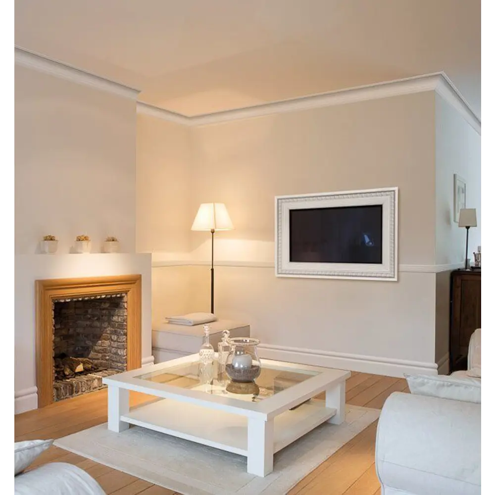 Плинтус потолочный полистирол ударопрочный NMC C2-RU белый 40x40x2000 мм STLM-2078811 - Вид №3