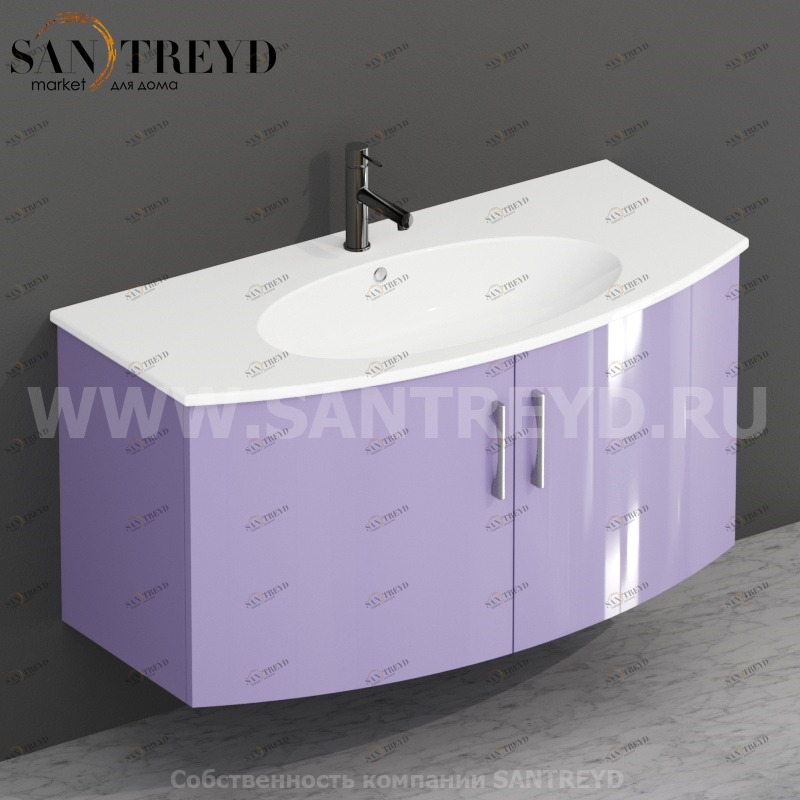 MDMA10Y052 Тумба с двумя створками 98 см фиолетовая Globo 4ALL Италия Ceramica Globo