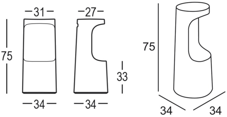 Plust Светящийся табурет из полиэтилена Fura sun-id-1479339 - Вид №5