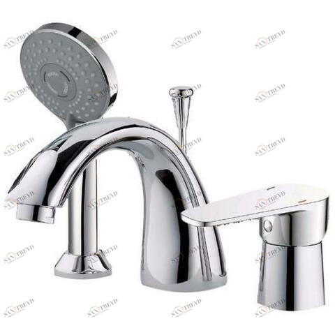 Orange Otto М22-333 однорычажный смеситель для установки на борт ванны Белый sun-id-1516860