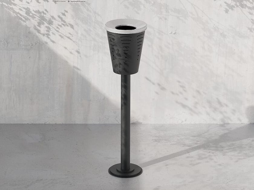 Стальная пепельница для общественных мест на полюсе DIMCAR TWISTER ARCH-00038804