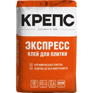 Клей для плитки и камня Крепс Экспресс 25 кг
