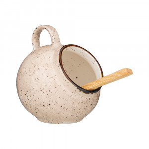 263-1137 Посуда фарфоровая СОЛОНКА С ЛОЖКОЙ BRONCO "NATURE" Lefard