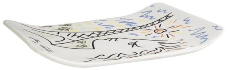Roche Bobois Прямоугольная керамическая тарелка Jean cocteau sun-id-1371700 - Вид №1