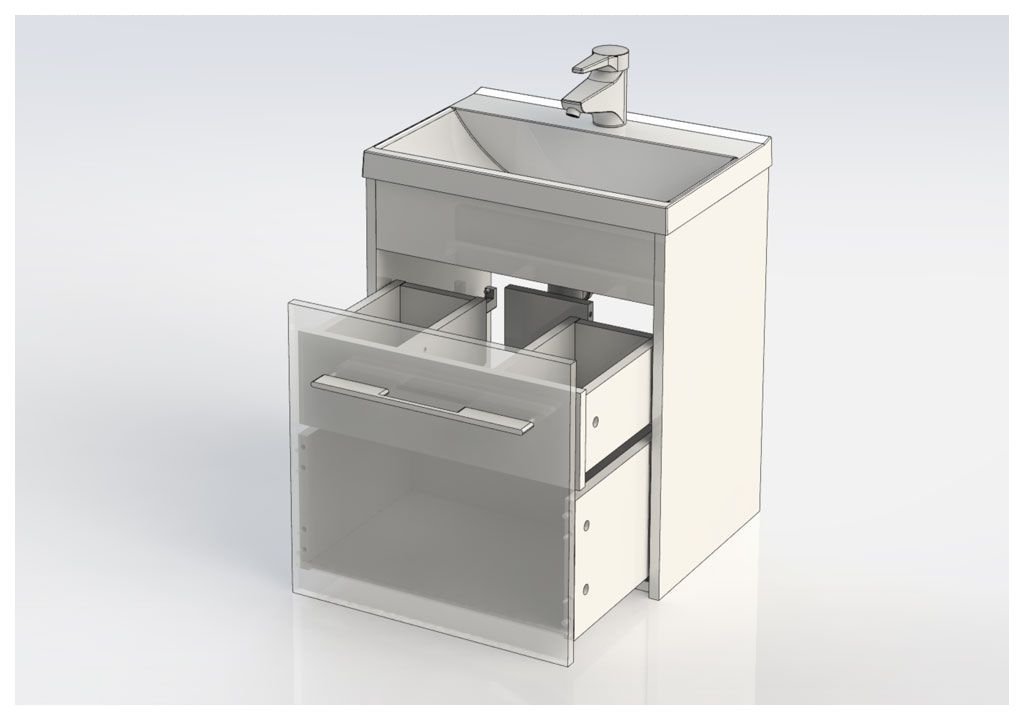 Тумба с раковиной Aquanet Августа 50 дуб сонома 0021002500204095 - Вид №4