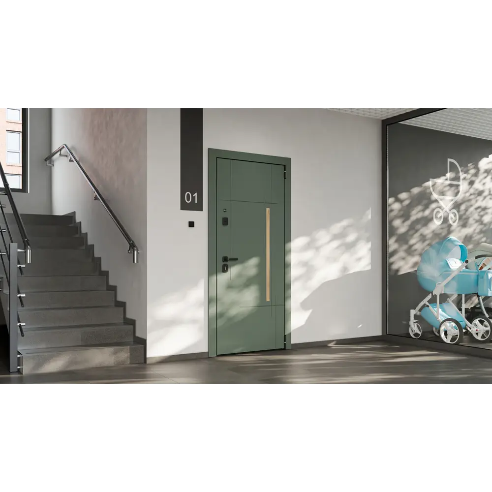 Дверь входная металлическая Грин Классик 95x205 см правая шелк грейдж TOREX STLM-2029210 - Вид №16